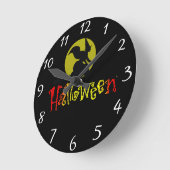 Halloween Clock Ronde Klok (Hoek)
