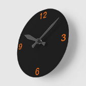 Halloween Clock Ronde Klok (Hoek)