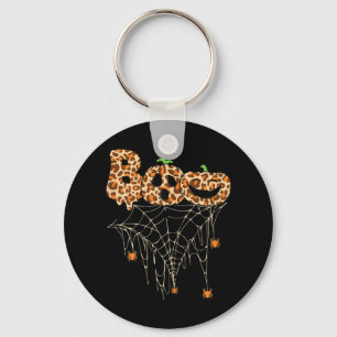 Halloween Clothes Spider Web Herfst Pumpkin Cheeta Sleutelhanger
