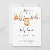 Halloween Clothesline Baby shower Uitnodiging (Voorkant)