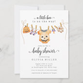 Halloween Clothesline Baby shower Uitnodiging (Voorkant)
