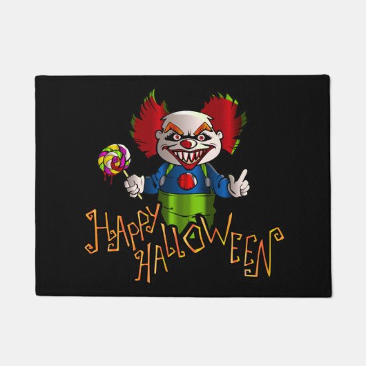 Halloween Clown Deurklep Deurmat (Voorkant)