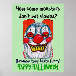 HALLOWEEN CLOWN FIEND grap poster
