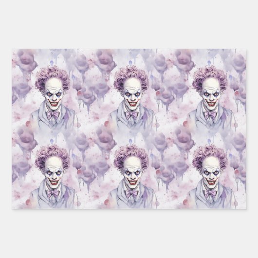 Halloween Clown Inpakpapier Vel (Voorkant 3)
