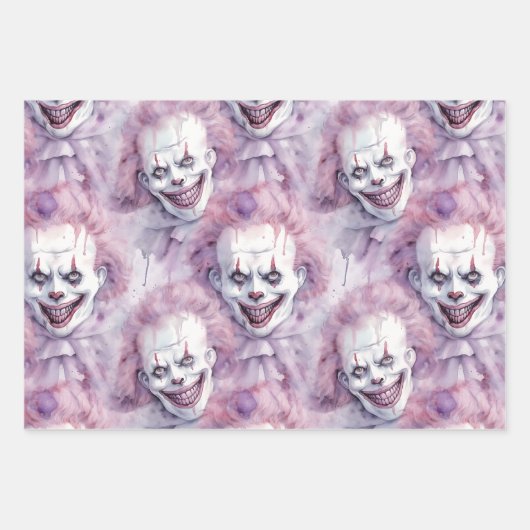 Halloween Clown Inpakpapier Vel (Voorkant)