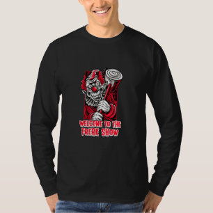 Halloween Clown Joker Welkom in het Freak Show T-shirt