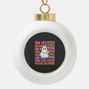 Halloween CNA-verpleegster spookontwerp Keramische Bal Ornament