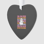 Halloween CNA-verpleegster spookontwerp Ornament (voorkant)
