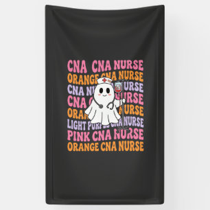 Halloween CNA-verpleegster spookontwerp Spandoek