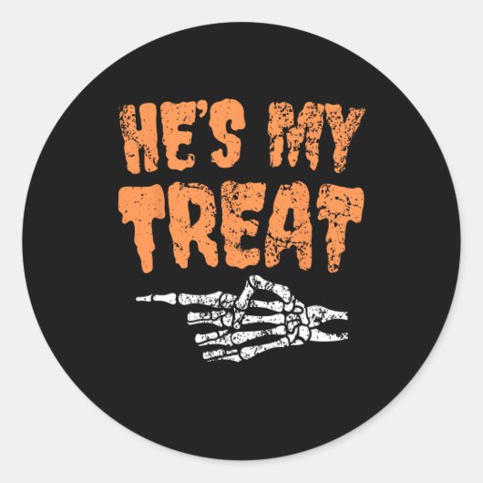 Halloween Co. Ronde Sticker (Voorkant)