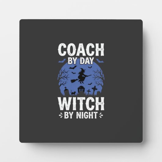 Halloween Coach overdag Heks 's nachts Design Fotoplaat (Voorkant)