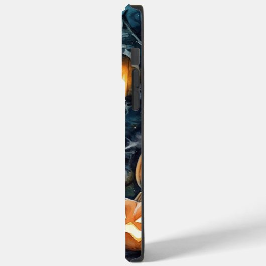 Halloween Cockapoo met pomkins Scary Case-Mate iPhone Case (Achterkant / Links)