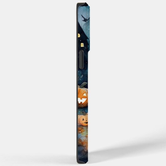 Halloween Cockapoo met pomkins Scary Case-Mate iPhone Case (Achterkant / Rechts)