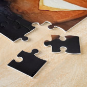 Halloween Cockapoo met pomkins Scary Legpuzzel (Zijkant)