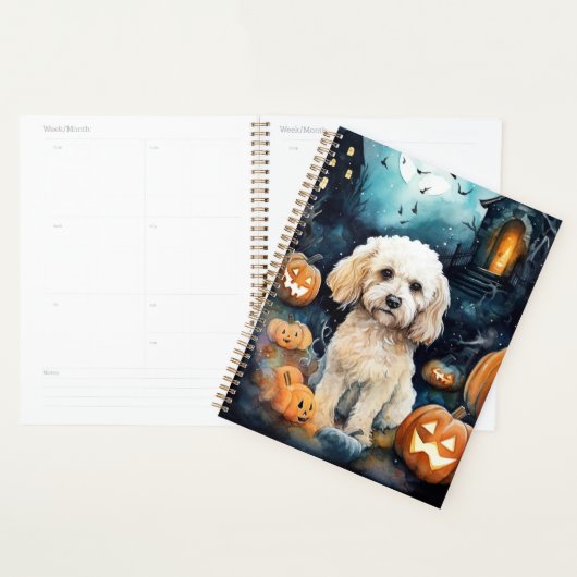 Halloween Cockapoo met pomkins Scary Planner (Display)