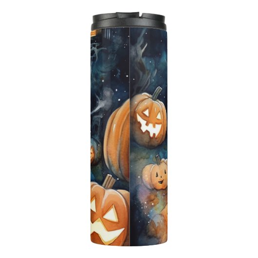 Halloween Cockapoo met pomkins Scary Thermosbeker (Achterkant)