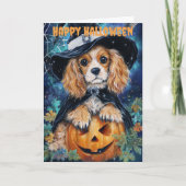 Halloween Cocker Spaniel Dog Feestdagen Kaart (Voorkant)