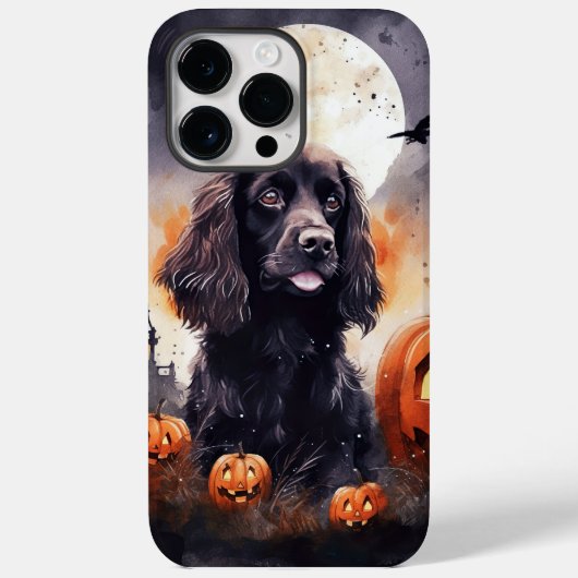 Halloween Cocker Spaniel met pompoenen Case-Mate iPhone Case (Achterkant)