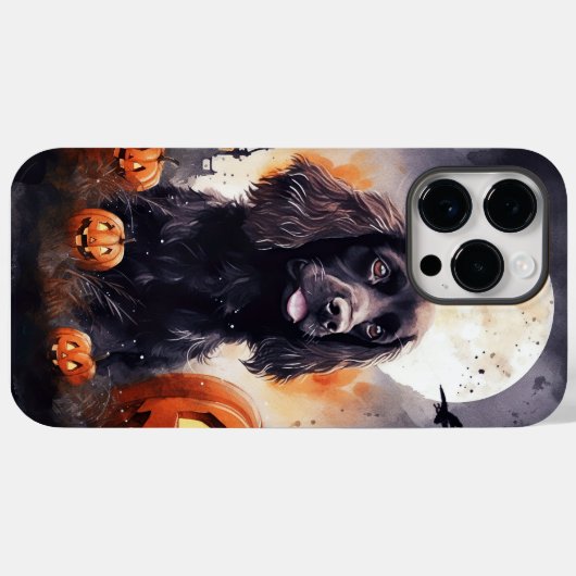 Halloween Cocker Spaniel met pompoenen Case-Mate iPhone Case (Achterkant (horizontaal))