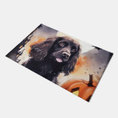 Halloween Cocker Spaniel met pompoenen Deurmat (Schuin)