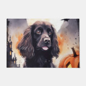 Halloween Cocker Spaniel met pompoenen Deurmat (Voorkant)