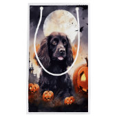 Halloween Cocker Spaniel met pompoenen Klein Cadeauzakje (Voorkant)
