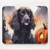Halloween Cocker Spaniel Met Pompoenen Muismat (Voorkant)