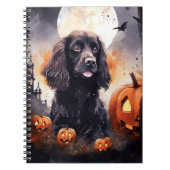 Halloween Cocker Spaniel met pompoenen  Notitieboek (Voorkant)