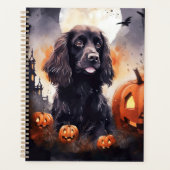 Halloween Cocker Spaniel met pompoenen Planner (Voorkant)