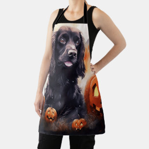 Halloween Cocker Spaniel met pompoenen Schort