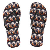 Halloween Cocker Spaniel met pompoenen Teenslippers (Voetbed)