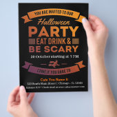 Halloween cocktail (achtergrondkleur kan verandere flyer (Hand)