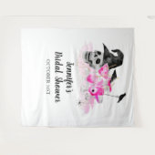 Halloween Cocktail Bruidsfeest Backdrop Wandkleed (Voorkant (horizontaal))