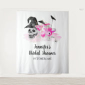 Halloween Cocktail Bruidsfeest Backdrop Wandkleed (Voorkant)