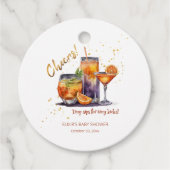 Halloween Cocktail Drink Baby shower Bedankjes Labels (Voorkant)