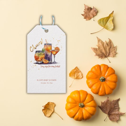 Halloween Cocktail Drink Baby shower Cadeaulabel