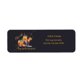 Halloween Cocktail Drink Baby shower Etiket (Voorkant)