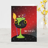 Halloween cocktail kaart (Gele Bloem)