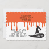 Halloween Cocktail Night Party Uitnodiging (Voorkant)