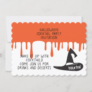 Halloween Cocktail Night Party Uitnodiging