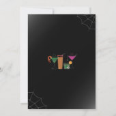 Halloween Cocktail Nodig House Party Spooky uit Kaart (Achterkant)