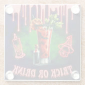 Halloween Cocktail Onderzetter Spooky "Trick or Dr (Achterkant)