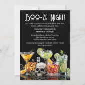 Halloween cocktail party | Boo-ze Night Kaart (Voorkant)