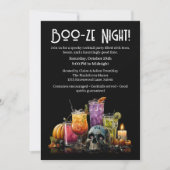 Halloween cocktail party | Boo-ze Night Kaart (Voorkant)