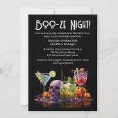 Halloween cocktail party | Boo-ze Night Kaart (Voorkant)