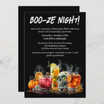 Halloween cocktail party | Boo-ze Night