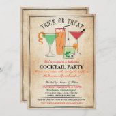 Halloween Cocktail Party Drink Spook Party nodigt  Kaart (Voorkant / Achterkant)