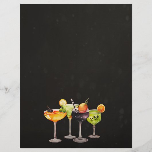 Halloween Cocktail Party Flyer (Achterkant)