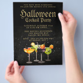 Halloween Cocktail Party Flyer (Hand)