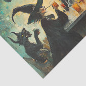 Halloween Cocktail Party Heksen Weerwolf Tissuepapier (Detail)